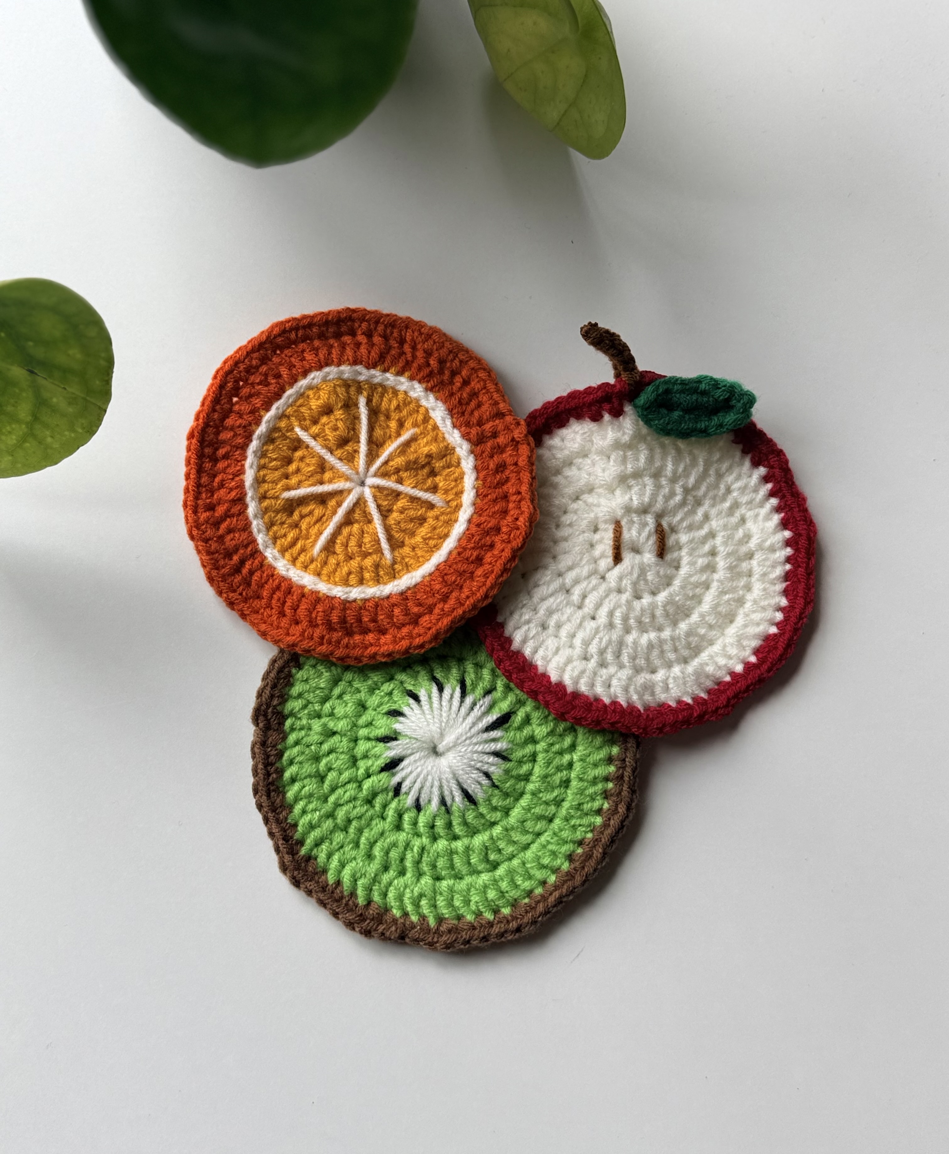 Loopd Goods crochet coasters