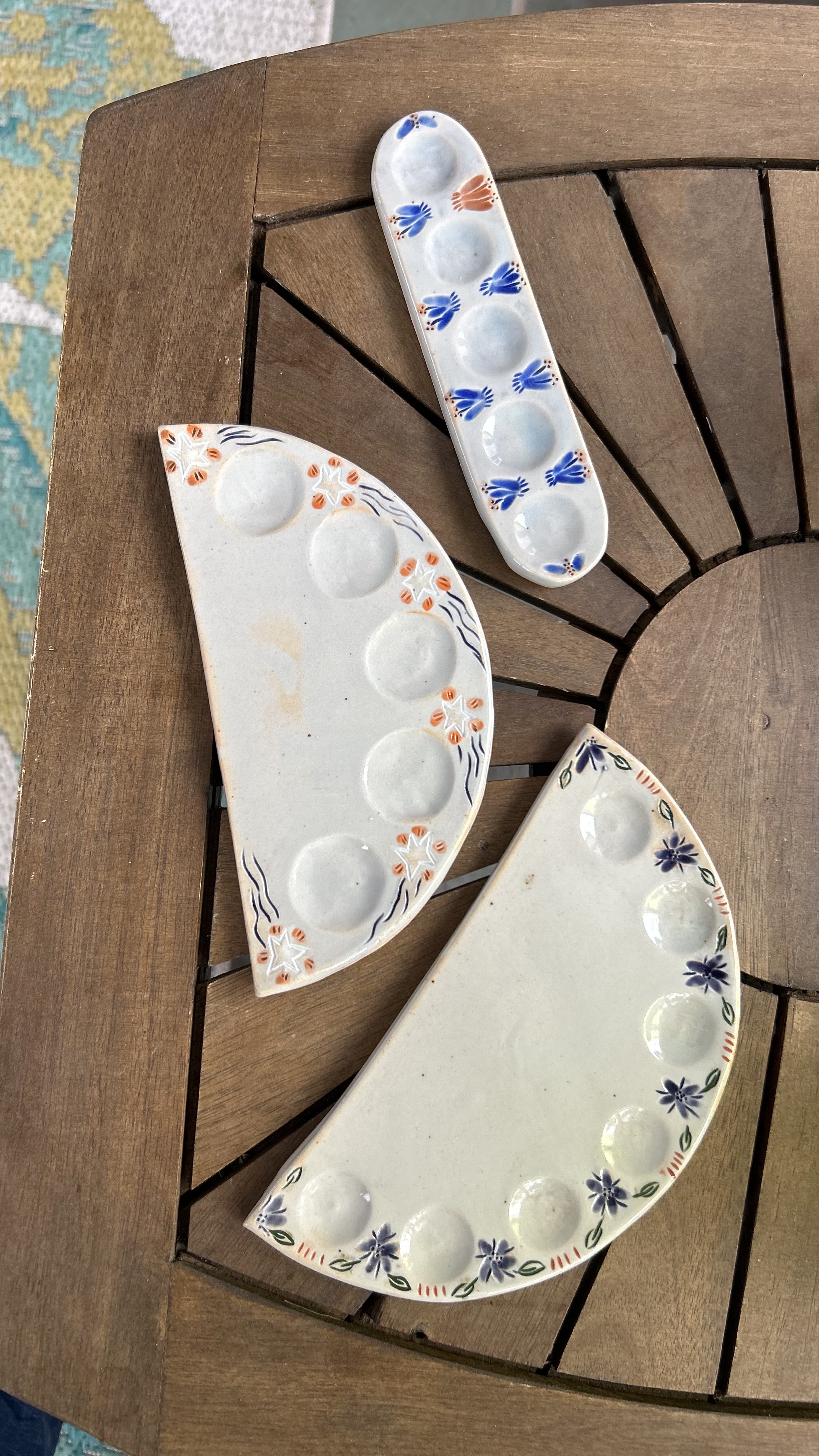 Misery Loves Pottery hand-decorated trays